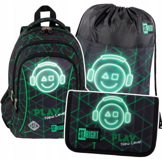 ŠKOLSKÝ BATOH ST.RIGHT PRE CHLAPKOV TRIEDY GAMER 1 3 + 2 ďalšie produkty